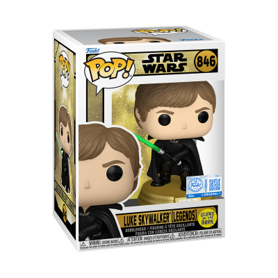 Figura Funko Pop! Star Wars Luke Skywalker em embalagem