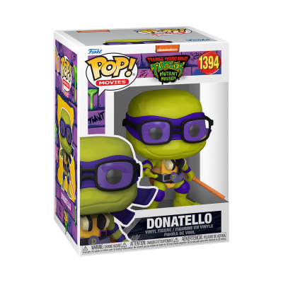 Figura de vinil Donatello Teenage Mutant Ninja Turtles em caixa