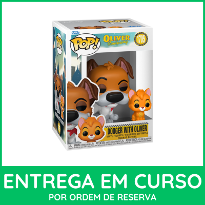 Funko Pop Oliver & Company Dodger with Oliver