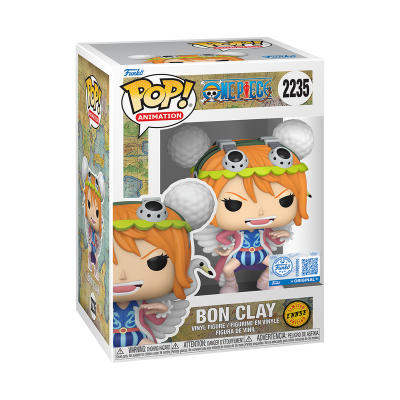 Figura Funko POP! Animation Bon Clay One Piece em embalagem