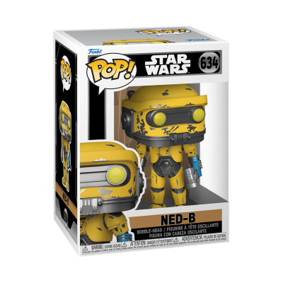 Figura Funko Pop! Star Wars número 634 da personagem Ned-B em caixa