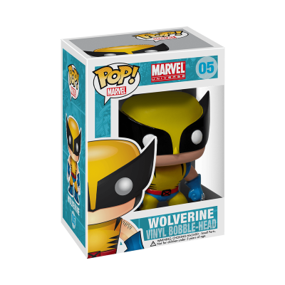Figura Pop! Marvel Wolverine em caixa de vinil com cabeça móvel