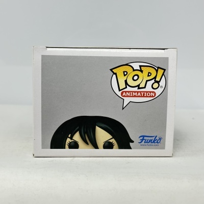 Caixa de colecionável Funko Pop Animation com figura de cabelo preto