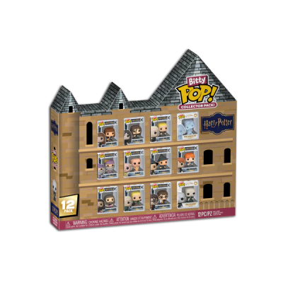 Pack de 12 bonecos Bitty Pop! Harry Potter em caixa castelo