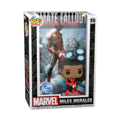 Figura Funko Pop Marvel Miles Morales na caixa