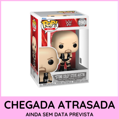 Estatueta Funko Pop! WWE Stone Cold Steve Austin na caixa