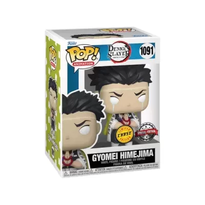 Figura Funko Pop! Gyomei Himejima da animação Demon Slayer na embalagem