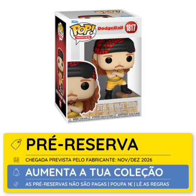 Figura Funko Pop Steve The Pirate Cowan em caixa
