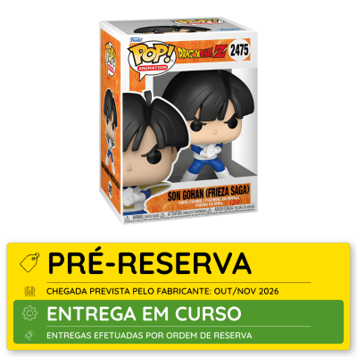 Figura de vinil Funko Pop! Dragon Ball Z Son Gohan na caixa