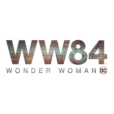 Logo WW84 WONDER WOMAN com logótipo DC