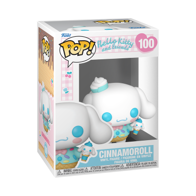 Figura Pop! VINYL CINNAMOROLL Hello Kitty and Friends na caixa.