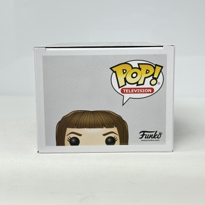 Detalhe de embalagem de figura Funko Pop com logótipo POP! TELEVISION