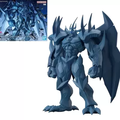 Figura de ação azul Obelisk the Tormentor e caixa do produto