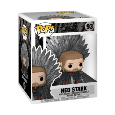 Figura Funko Pop! Ned Stark sentado no Trono de Ferro em embalagem transparente