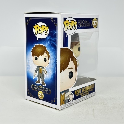 Figura Funko Pop! Newt Scamander número 27 em caixa