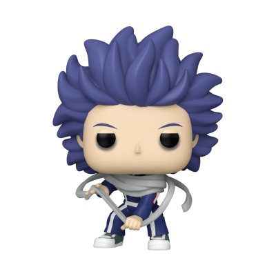 Figura Funko Pop com cabelo azul e arco e flecha