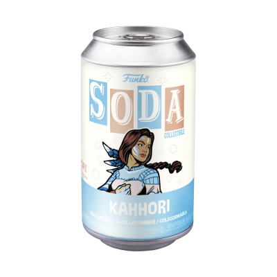 Lata Funko Soda Collectible Kahhori com ilustração feminina