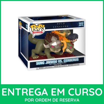 Boneco Funko Pop Deluxe Sung Jinwoo vs Cerberus Solo Leveling
