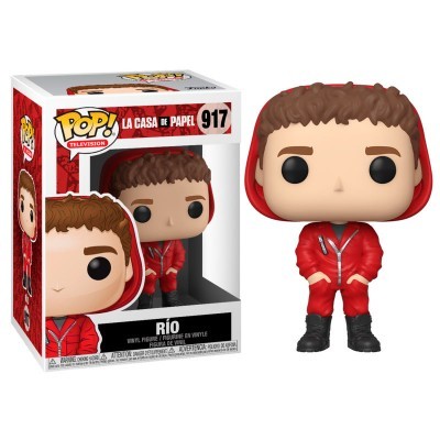 Figura Funko Pop! La Casa de Papel RIO com fato vermelho em caixa