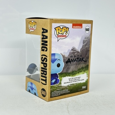 Caixa de figura Pop! Animation #940 Avatar Aang com janela de plástico transparente