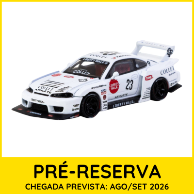 Miniatura de carro de corrida branco com número 23 e logótipos
