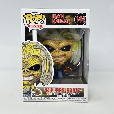 Caixa de figura POP! Rocks nº 144 Killers Eddie da banda Iron Maiden em vinil
