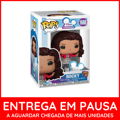 Figura de vinil Funko Pop! Rocky da Disney Channel Throwback na caixa