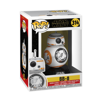 Boneco Funko Pop! BB-8 de Star Wars na embalagem