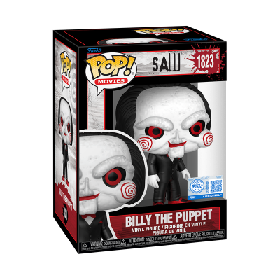 Figura Funko Pop! Billy The Puppet SAW número 1823 em caixa