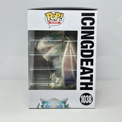 Figura Funko Pop! de dragão branco em caixa com visor plástico