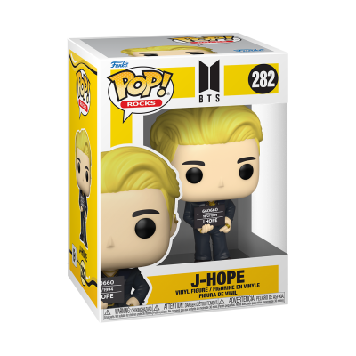 Figura Funko Pop BTS J-Hope número 282 em embalagem