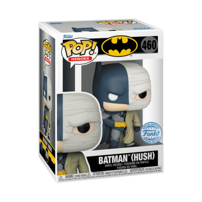 Figura Funko Pop! Batman (Hush) vinil em caixa com logótipos e números