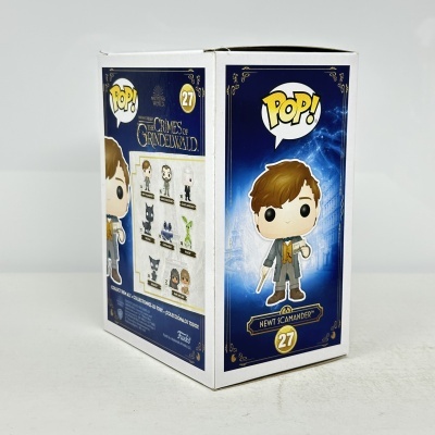 Embalagem Funko Pop! Newt Scamander número 27, temática The Crimes of Grindelwald