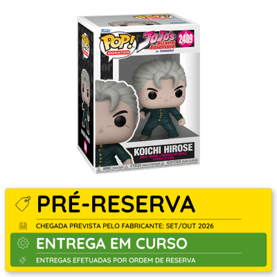 Funko Pop Koichi Hirose JoJos Bizarre Adventure embalagem