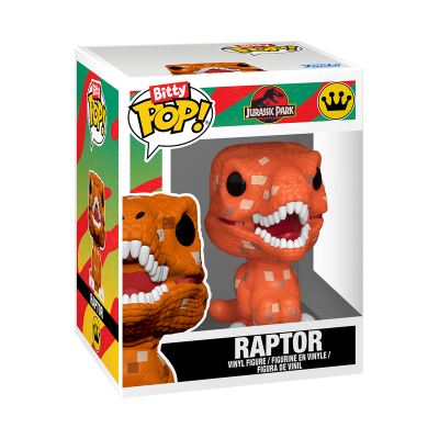 Boneco vinil laranja dinossauro Bitty Pop! Jurassic Park
