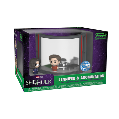 Funko Mini Moments She-Hulk Jennifer & Abomination em caixa