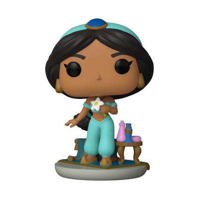 Figura Funko Pop personagem feminina roupa azul e cabelos pretos