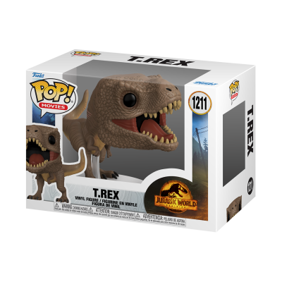 Figura Funko Pop T.Rex Jurassic World em caixa