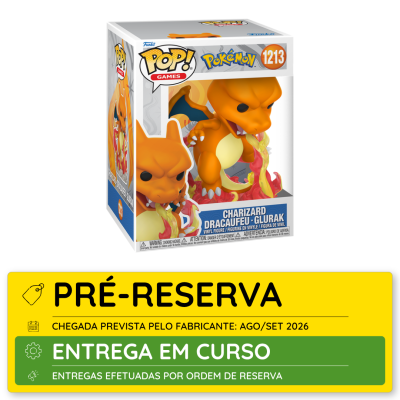 Funko Pop! Pokémon Charizard figura de vinil na caixa