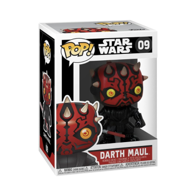 Figura Funko Pop! Darth Maul de Star Wars na embalagem
