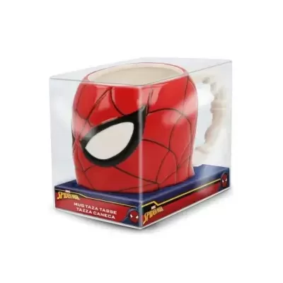 Cofre Homem-Aranha em caixa transparente