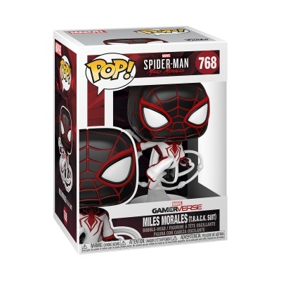 Figura Pop! Miles Morales Spider-Man em embalagem