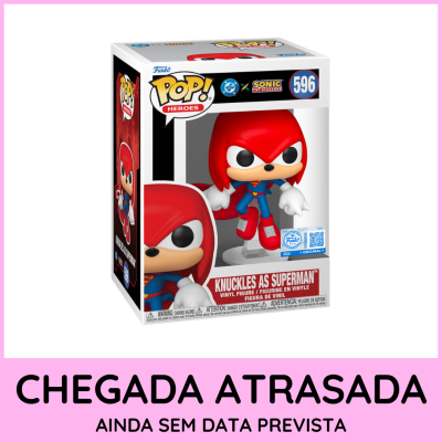Funko Pop Knuckles as Superman de vinil na embalagem.