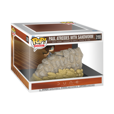 Figura Funko Pop Paul Atreides with Sandworm na embalagem