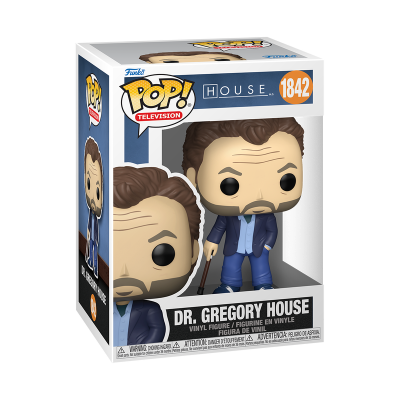 Funko Pop Dr. Gregory House em embalagem