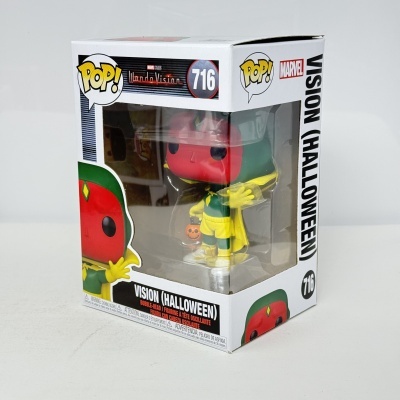 Figura Funko Pop! Vision Halloween da Marvel na caixa
