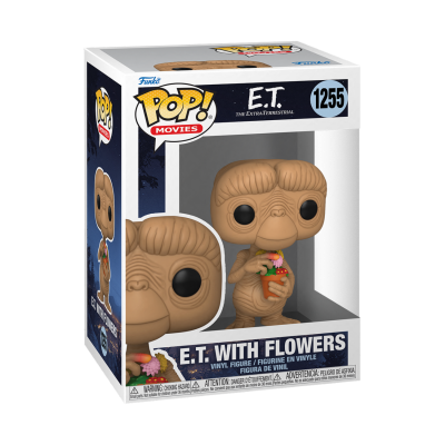 Funko Pop! E.T. com flores em caixa