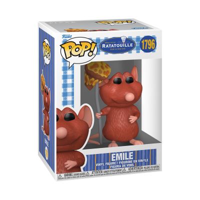Figura Funko Pop Emile do Ratatouille na caixa