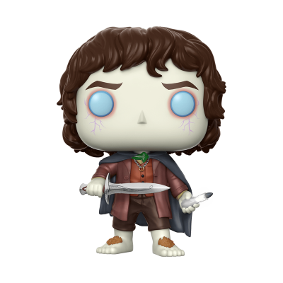 Figura Funko Pop do Frodo com capa e adaga