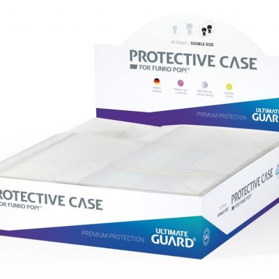 Expositor branco para capas protetoras transparentes de bonecos Funko Pop Ultimate Guard